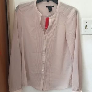 New  -Forester 21 powder pink tuxedo  blouse